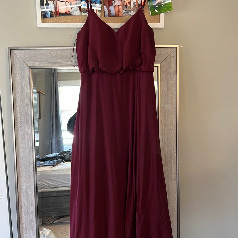 cabernat bridesmaid dress